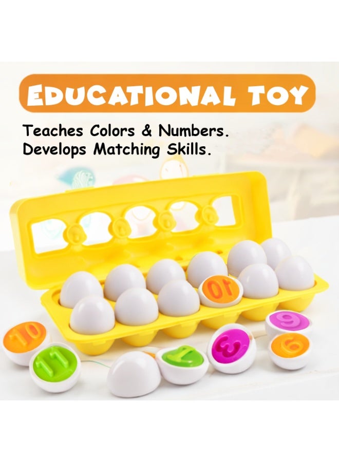 UKR Interactive Matching Egg Toy for Kids,Toddler Matching Egg Learning Educational Toy (Numbers) - Image 3
